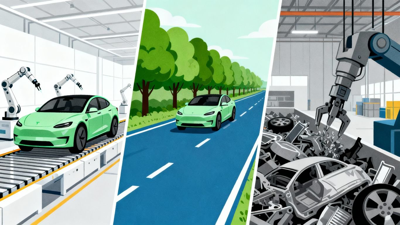 Voiture électrique : fabrication, usage, recyclage.