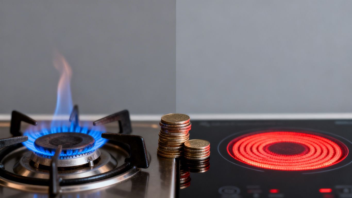 Gaz contre électricité : comparaison visuelle des coûts.
