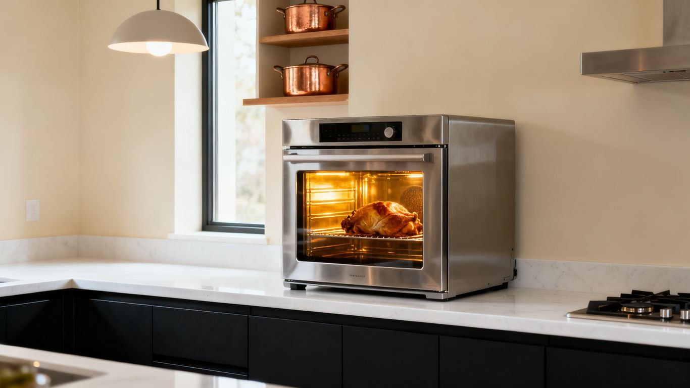 Four chaleur tournante dans une cuisine moderne